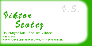 viktor stolcz business card